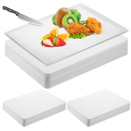 Hushee 120 Count Disposable Cutting Board Sheets 15 x 10. 6 Inch Disposable Sheets Flexible Plastic Sheet Cutting Mat Large Chopping Boards for Kitchen Cooking Traveling Camping Tailgating BBQ