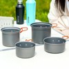 GRAPHIS GR-1002 Aluminum Outdoor Cooker Set of 4, Silver