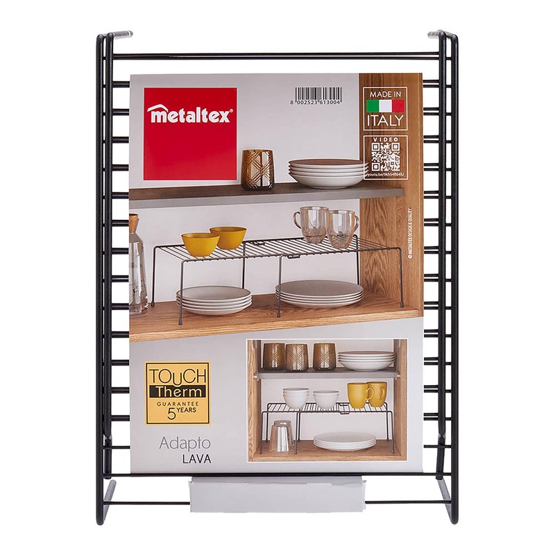 Metaltex Adapto Lava Extendable Kitchen Cabinet Insert 33-57 cm Black