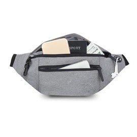 FANDARE Unisex Chest Bag Sling Bag Men Women Bum Bag Shoulder Bags Crossover Backpack Shoulder Bag Bum Bag Daypacks for Outdoor Travel Camping Hiking Backpacks Crossbody Pack, gray