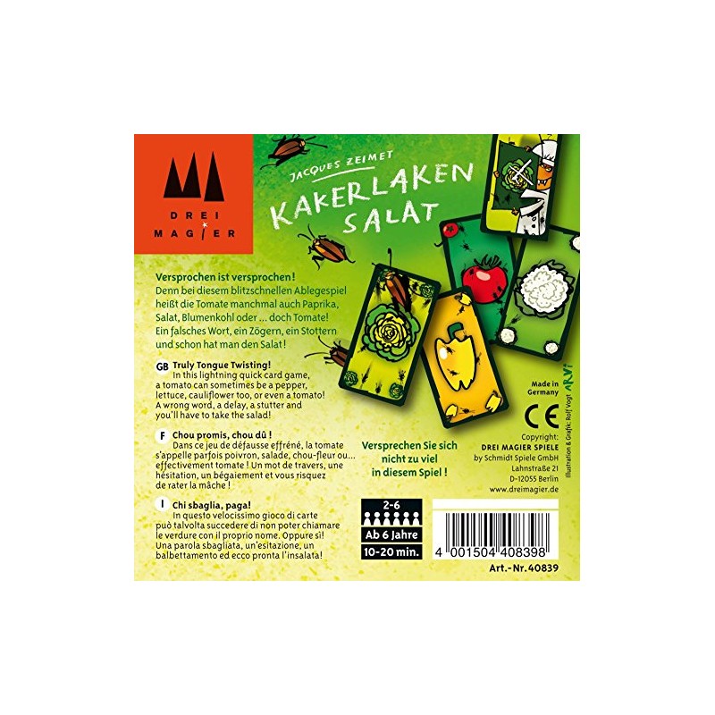 Schmidt Spiele Drei Magier Card Game (German Version), Single