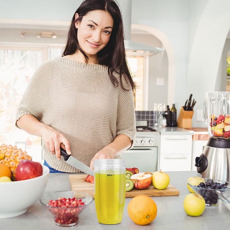 DRERIO 32 OZ Cup Compatible for Nutribullet, Transparent Cups, Cups,