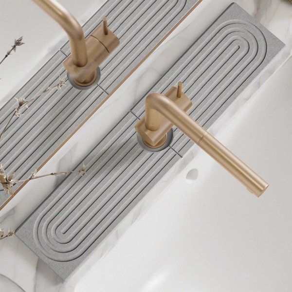 WADY Faucet Mat for Kitchen Sink, Kitchen Faucet Absorbent Mat