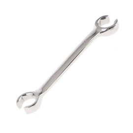 Vogueing Tool Brake Pipe Spanner 8x10MM Open Ring Spanner Metric Double End Flare Nut Pipe Spanner for Hard to Reach, Confined Space