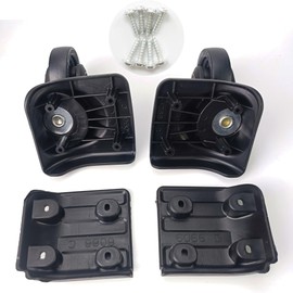 AUZPFRUM Pair of Replacement Luggage Wheel Repair Suitcase Bag Parts Spinner Wheels for Customs Box, Luggage Repair Wheels with Screws