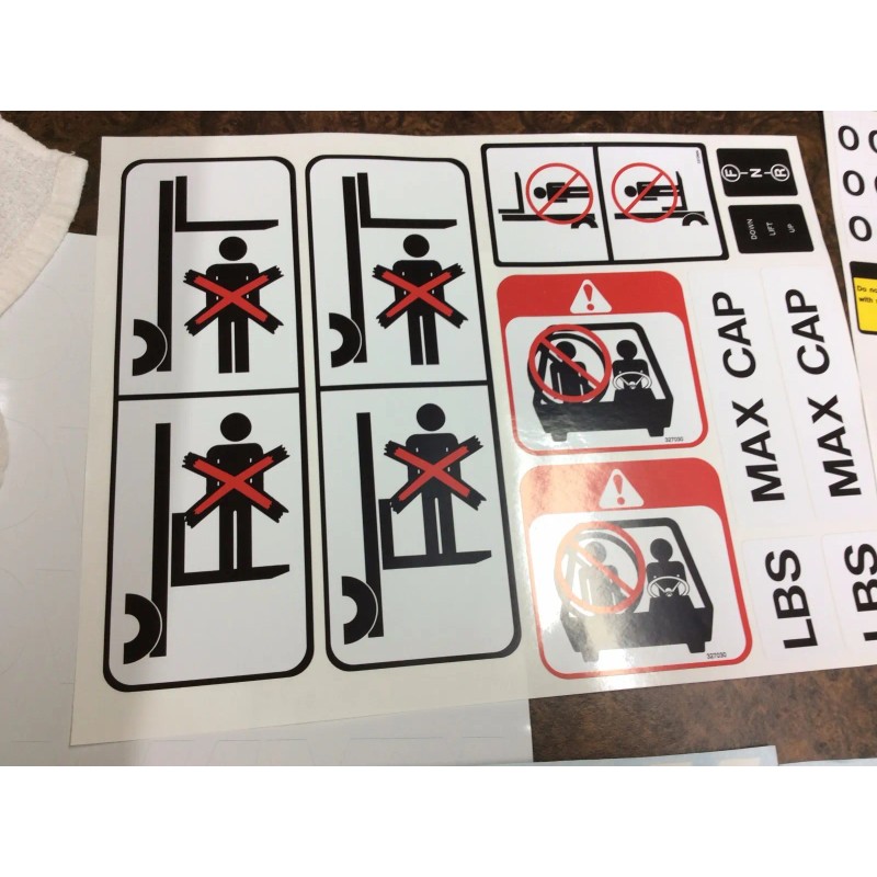 Clark New Clark forklift decal kit with safety decals.