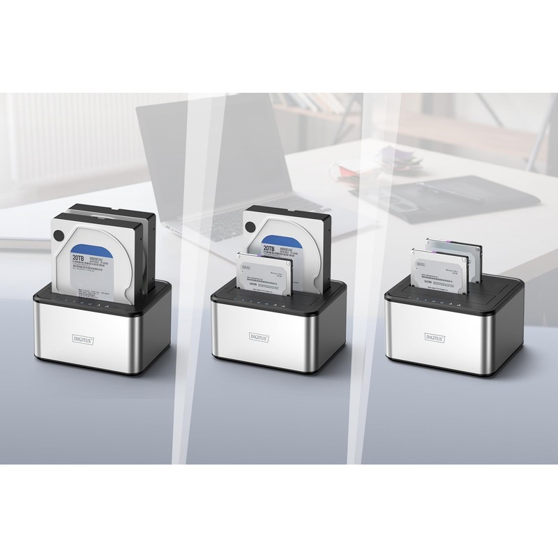 DIGITUS DA-71540-2 - Dual SATA HDD Docking Station - USB