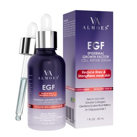 ALMOES Growth Factor Serum,Deep Moisturising,Nourishing the Skin,Moisturising Serums,Antioxidant Face Serum,Facial Skin Care Products for All Skin Types,30 ML