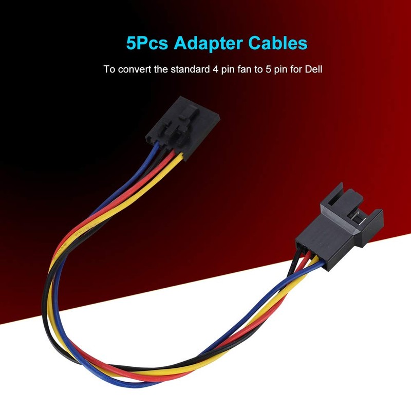 ASHATA 5PCS 5 Pin to 4 Pin Adapter 5 Pin