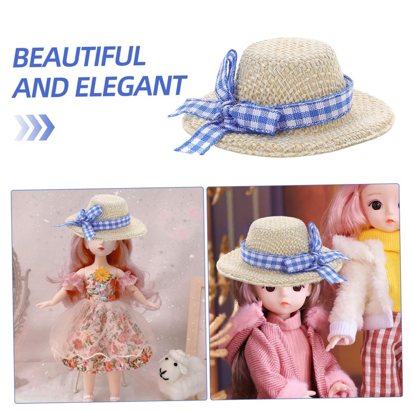 JOINPAYA 8pcs Mini Knit Mini Construction Hat Mini Hat Figure