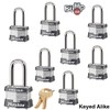 Master Lock - Keyed Alike Locks 3NKALF-8 w/BumpStop Technologiy