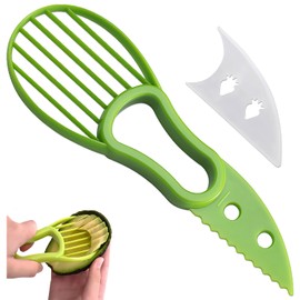 Avocado Slicer,Avocado Peeler Perfect for Mashing Avocados Enucleation Making Guacamole(Green)