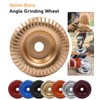 Upgraded Version Angle Grinder Wood Carving Disc, 4 Pieces Wood