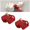 2 Pcs Circuit Breaker Lockout Device Bright Color Nylon Insulated