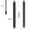 CFMASTER 8 Outlets Metal Heavy Duty Power Strip with 12