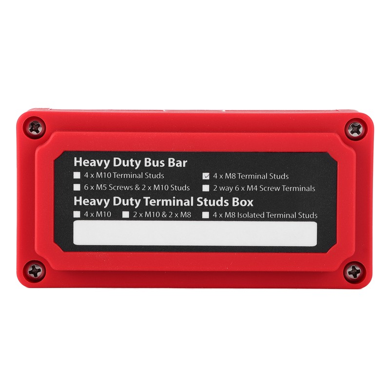300A Bus Bar Power Distribution Box 48V DC 4 Studs