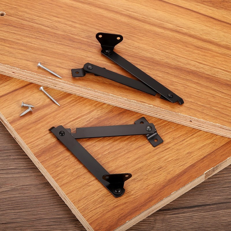 sourcing map 2 Pcs Lid Support Hinge, Rotatable Folding Lift