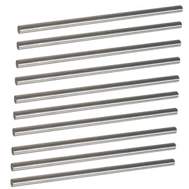 Tynulox 10Pcs 1/8" × 6" Length 304 Stainless Steel Rods, Metal Shaft Rod for DIY Craft, Industry, Metal Working Hobbies(10pcs, 1/8" × 6")
