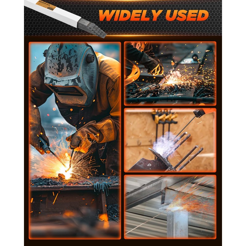 Saker E6013 Welding Rod 5/32'' 5LB Carbon Steel Stick Welding