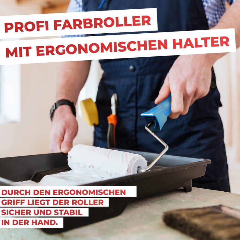 RIKAMA Professional Paint Roller | Anti-Splash Roller | Painting Supplies