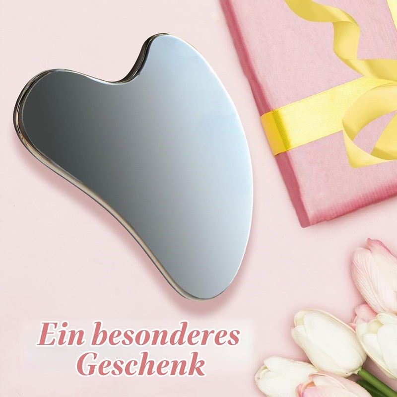 Stainless Steel Gua Sha Stone, Guasha Stone for Jaw Lines