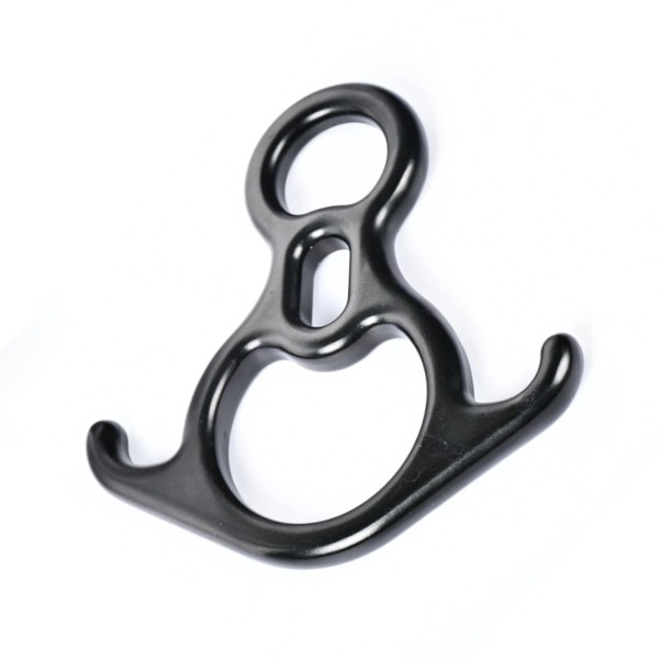 Unbranded Black 50KN Rescue Figure 8 Descender Gear Belay Device