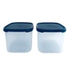 Tupperware Swiss Set of 2 x 1.9 L Black Square