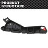 CROSSDESIGN Bumper Bracket Front Pair Beam Mount Support Compatible with