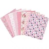 Cotton Fabric Bundles Patchwork,Fat Quarters Pink Floral Craft Fabric Patchwork