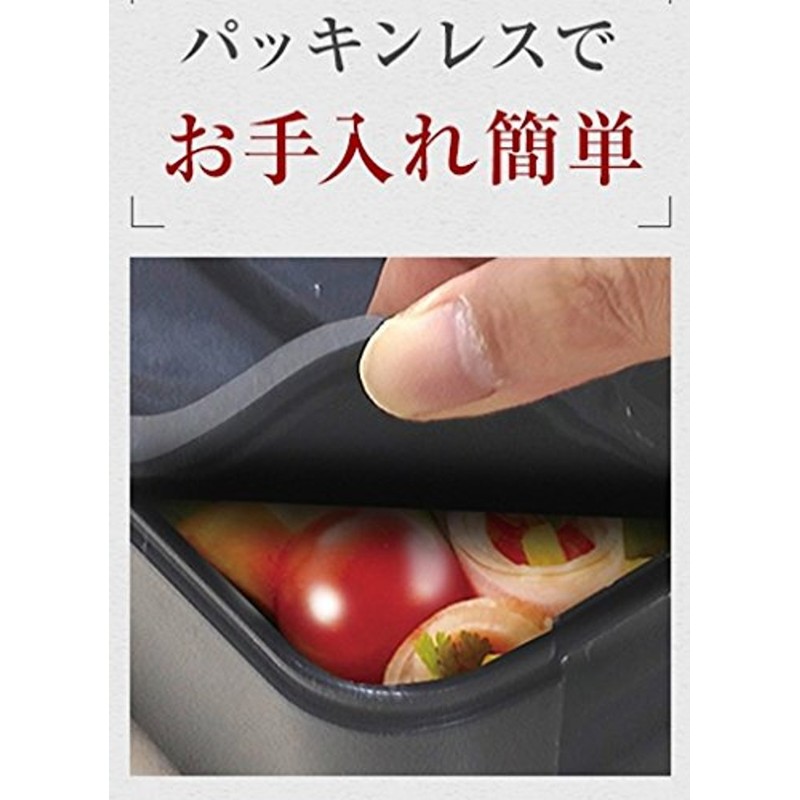 アスベル ランチボックス2段バック付 「ランタスFL」 シルバー SS-T640