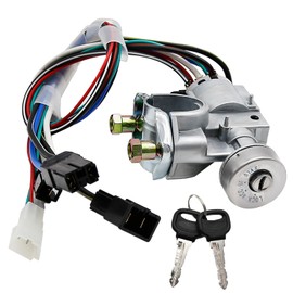 EATAKWARD Ignition Starter Switch, Ignition Switch Lock Cylinder with Wire & Keys, Replacement for 1986-1993 Mazda Pickup Ignition B2000 B2200 B2600 OE：UB3976290 US681 UB39-76-290