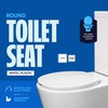 HIGHCRAFT Premium Round Toilet Seat with Adjustable Hinges - Molded