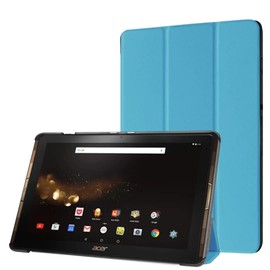 for Acer Iconia Tab 10 A3-A40 Tablet Cover, Ultra Slim Lightweight Folio Stand Luxury Leather Case for Acer Iconia One 10 B3-A30 (B3-A30-K359, B3-A30-K6ZH) 10.1 inch (Light Blue)