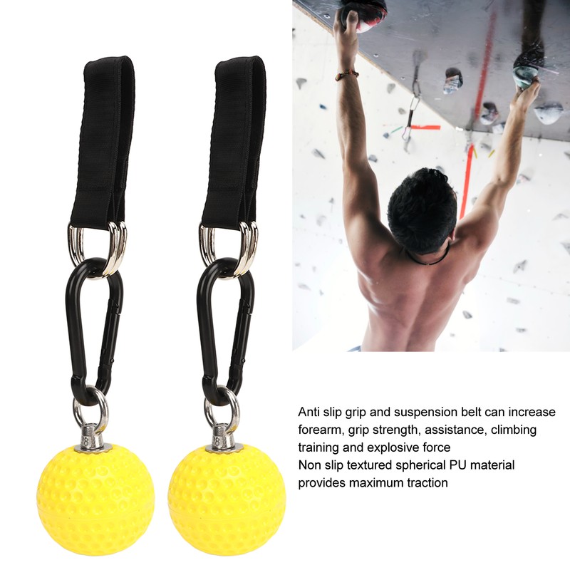 1Pair Climbing Training Power Grip Ball Climbing Pull Up Power
