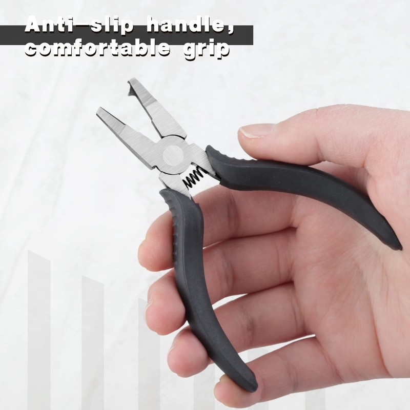 LEONTOOL Mini Split Ring Pliers for Jewelry Making 4 Inches