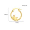 Plikin Angel Devil Mismatched Earrings for Women 14K Gold Plated