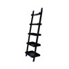 International Concepts 5 Tier Leaning Shelf, Black