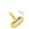 Cat Feather Toy Automatic 360 Degrees Rotating Bell Ball Stable
