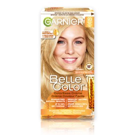 Garnier Belle Color Permanent Hair Dye, 93 Light Golden Blonde, 100% Grey Coverage, Enriched with Argan Oil and Wheat Germ Oils - 1 Application, Packaging may bary