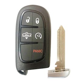 Replacement for 2013 2014 2015 2016 2017 2018 2019 Ram 1500 2500 3500 5 Button Air Suspension Remote Smart Key Fob GQ4-54T;by AUTO Key MAX (Single)