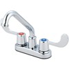 Olympia Two Handle Utility Laundry Faucet, Chrome Finish, B-8190