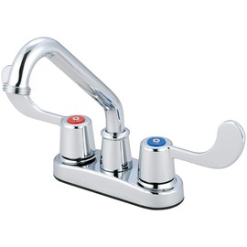 Olympia Two Handle Utility Laundry Faucet, Chrome Finish, B-8190