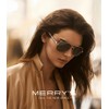 MERRY'S Aviator Sunglasses for Men Women Polarized Shades Acetate Temple