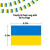 Ukraine Flag Ukrainian Flag, Small String Ukraine Flags Mini Ukrainian