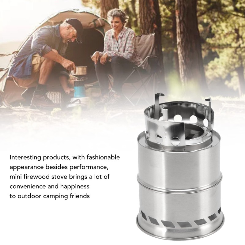 Mini Alcohol Stove for Camping Hiking Stainless Steel Campfire Stove