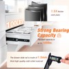 REGUDA Drawer Slides Ball Bearing 3 Folds Full Extension Side