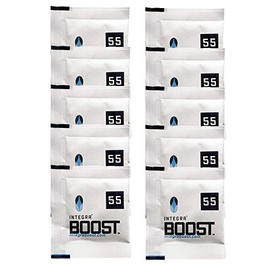 INTEGRA BOOST - Tecnologia brevettata che rilascia o assorbe l'umidità - Bustine da 8 GR - R.H. 55% - Confezione da 10 bustine
