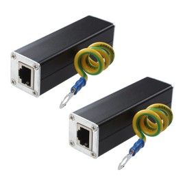 2X RJ45 Plug Ethernet Network Surge Protector Arrester 100MHz