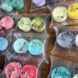 Zodiac Crystal Tea Light Candle Set - Zodiac: Libra (September 23 - October 22)