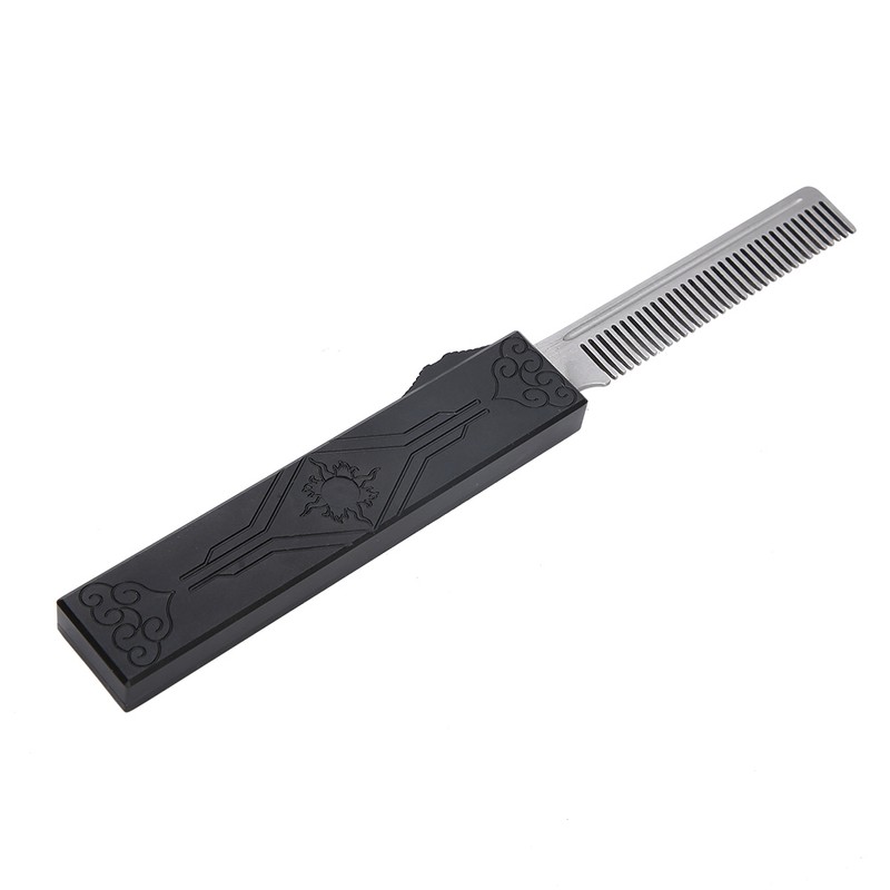 Stainless Steel Spring Comb Hair Beard Folding Pocket Comb Hairdressing